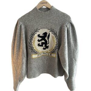 H&M x Pringle Of Scotland Mock Turtleneck Logo Sweater